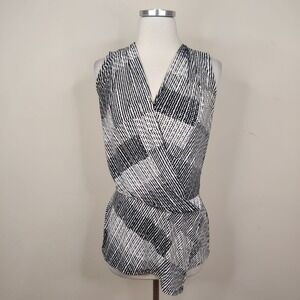 White House Black Market Faux Wrap Shirt